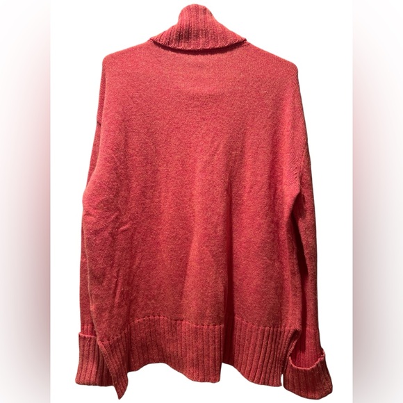 MOTH | ANTHROPOLOGIE | Fireside turtleneck sweater size small pink/orange - Picture 3 of 6